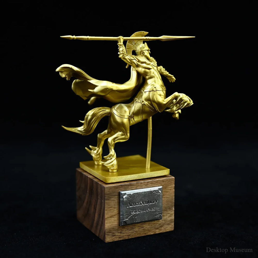 110mm Ancient Alexander the Great Mounted, Resin Model Figure Kit, Unassembled and Unpainted