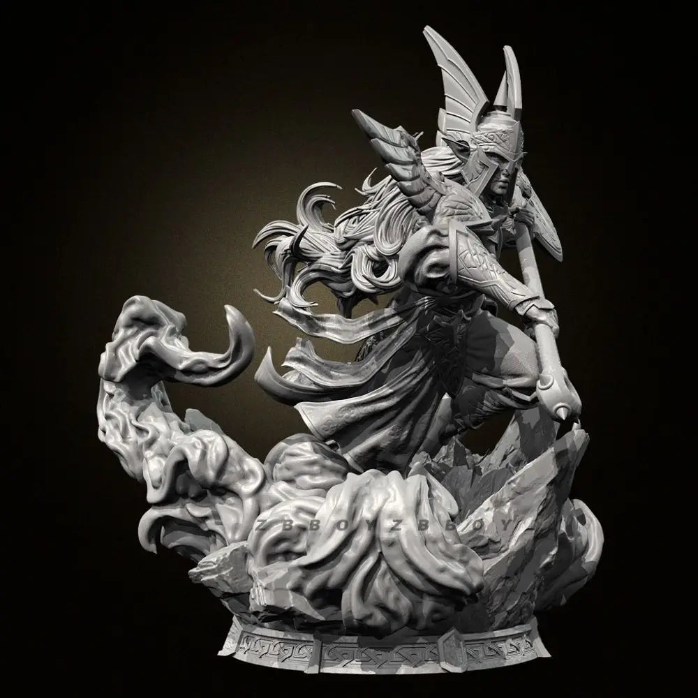 50mm Celestial General, Resin Model Figure Kit, Fantasy Theme, Unassembled and Unpainted