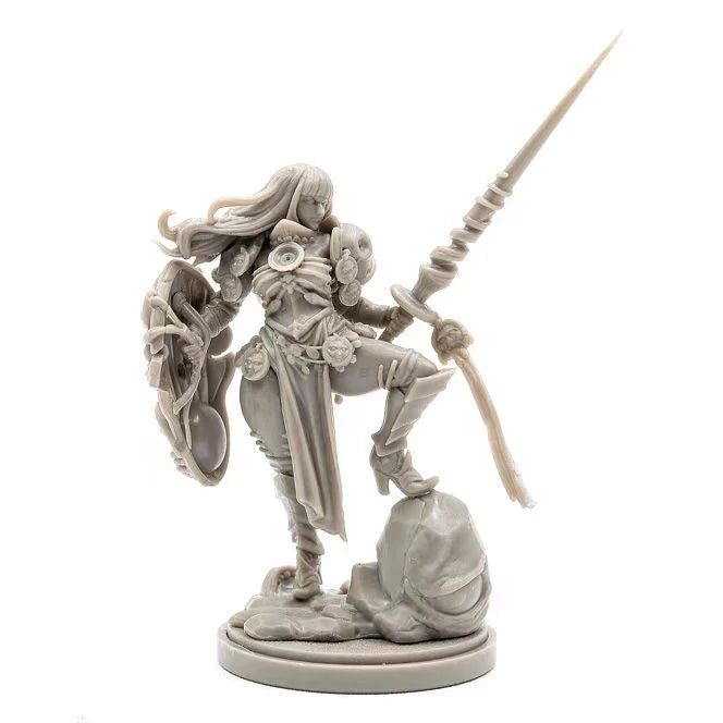 Undead Female Warrior, 9 Figures, Resin Model Figure Kit, Fantasy Theme, Unassembled and Unpainted