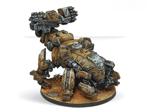 70mm Heavy Armored Walker, Resin Model Vehicle Kit, Sci-Fi Theme, Unassembled and Unpainted