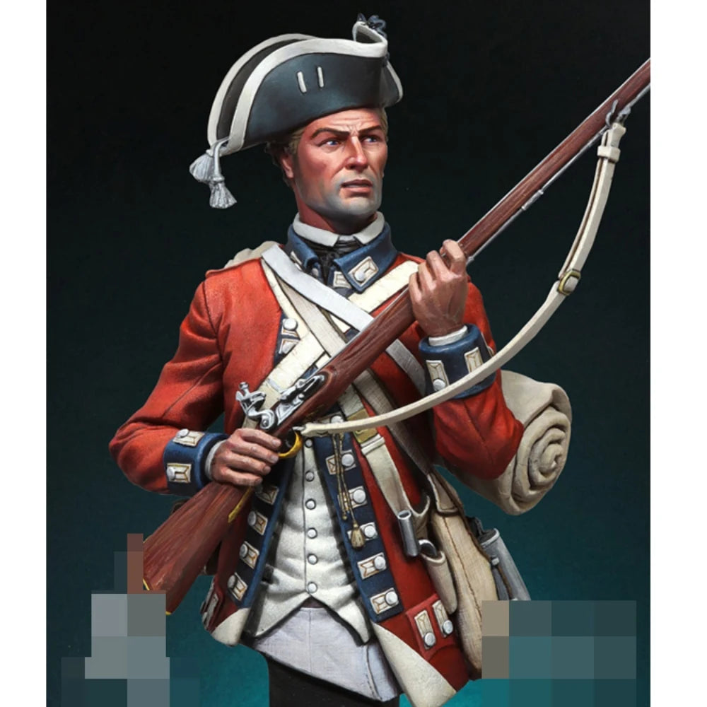 1/12 Napoleonic British Grenadier, Resin Model Bust Kit, Unassembled and Unpainted