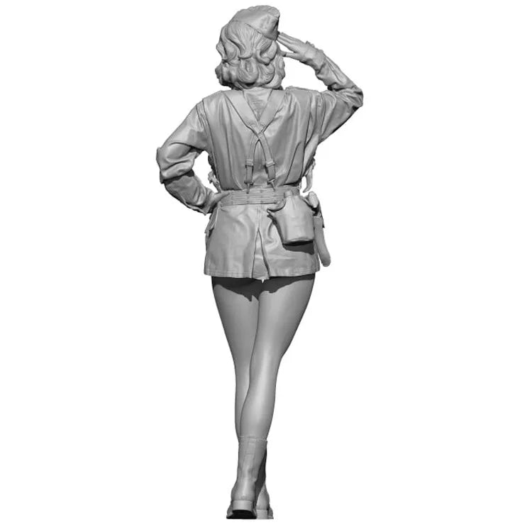 1/35 Cold War Female Military Police, Resin Model Figure Kit, Unassembled and Unpainted