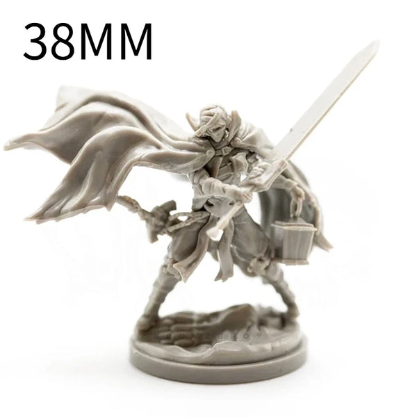 38mm Princess Warrior, Resin Model Figure Kit, Fantasy Theme, Unassembled and Unpainted