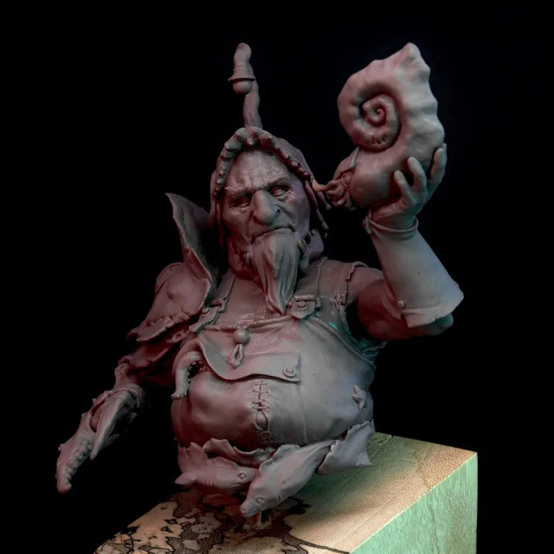 1/12 Sea Deity, Resin Model Bust Kit, Fantasy Theme, Unassembled and Unpainted