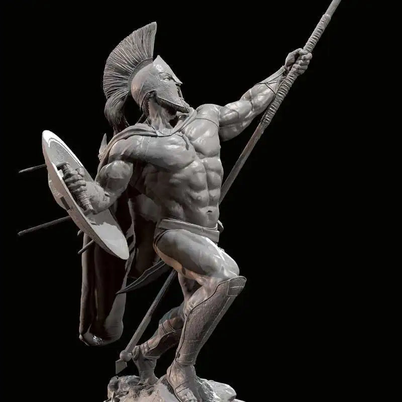75mm Ancient Spartan, 3 Figures, Resin Model Figure Kit, Unassembled and Unpainted