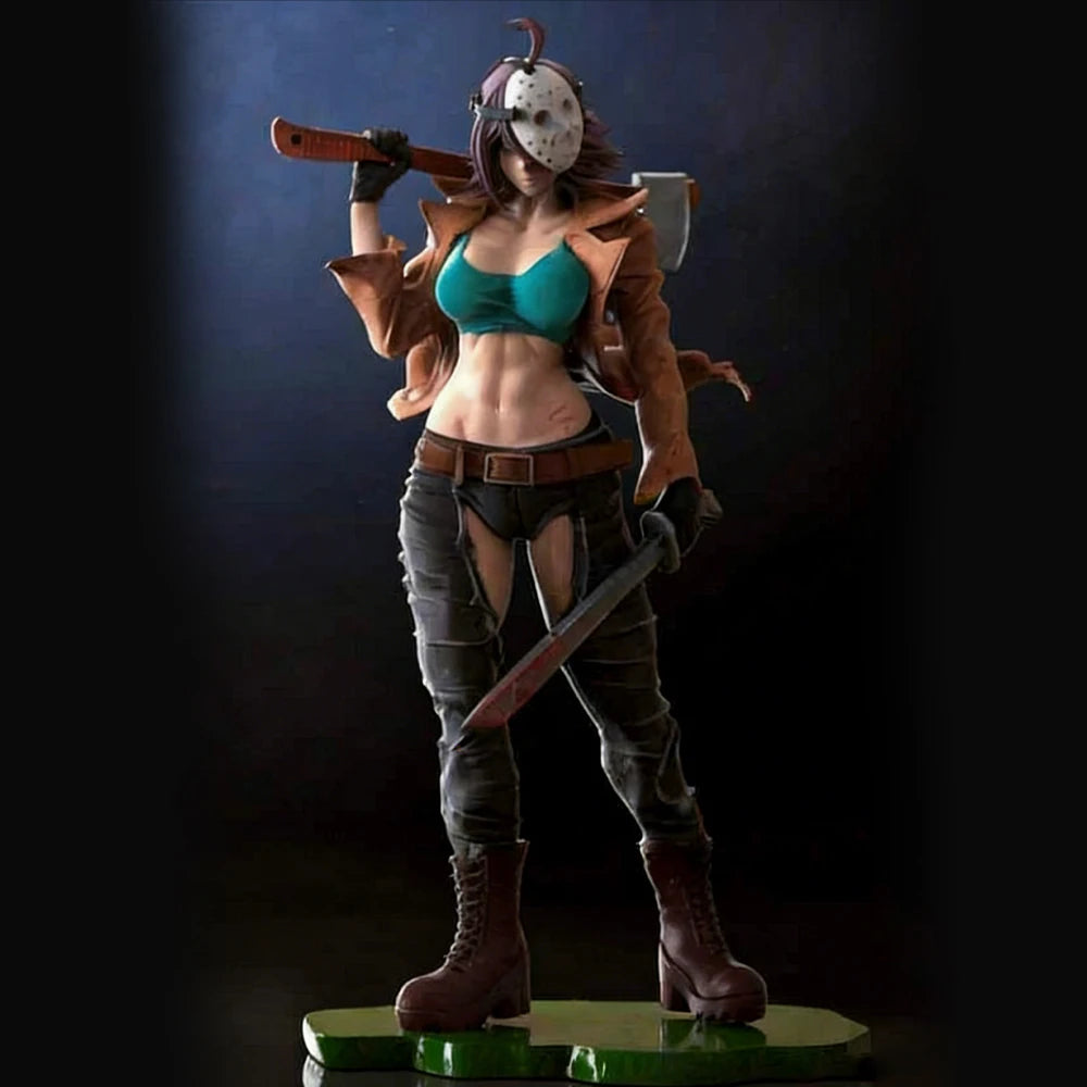 1/24 Female Warrior Dual Blades, Resin Model Figure Kit, Fantasy Theme, Unassembled and Unpainted