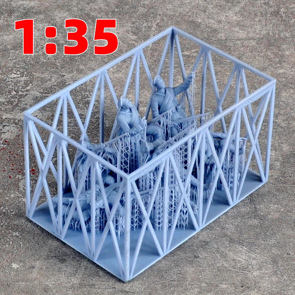 1/35 WWI Russian Soldiers in Combat, 5 Figures, Resin Model Figure Kit, Unassembled and Unpainted