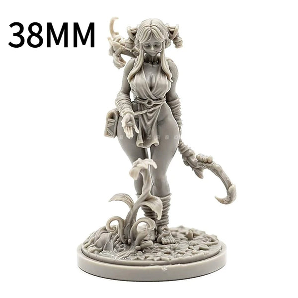 38mm Soldier Girl, Resin Model Figure Kit, Anime Theme, Unassembled and Unpainted
