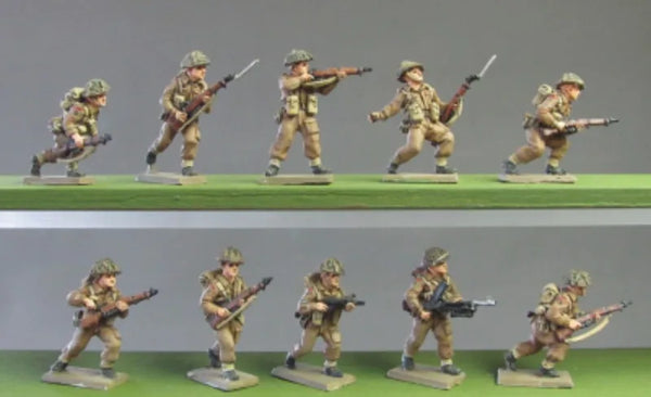 1/72 WWII British Infantry Section, 10 Figures, Resin Model Figure Kit, Unassembled and Unpainted