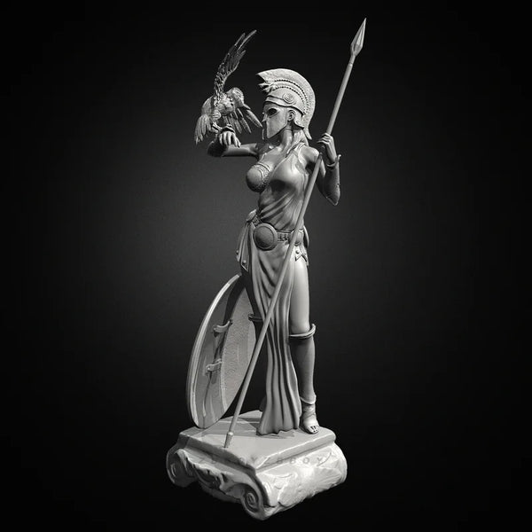 75mm Ancient Greek Goddess Warrior, Resin Model Figure Kit, Unassembled and Unpainted