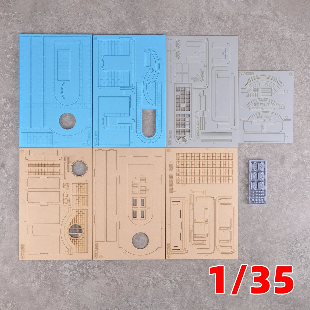 1/35 Alte Zionskirche European Church, Resin Model Diorama Kit, Historical Theme, Unassembled and Unpainted