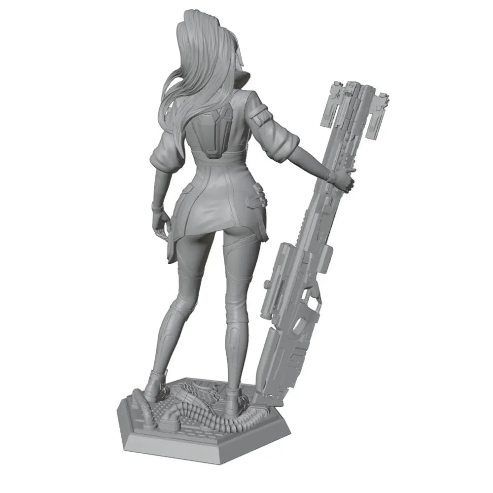 1/24 Mechanical Warrior, Resin Model Figure Kit, Sci-Fi Theme, Unassembled and Unpainted