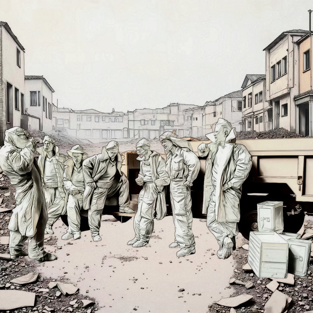 1/35 WWII Soviet Infantry Squad in Urban Combat, 10 Figures, Resin Model Figure Kit, Unassembled and Unpainted