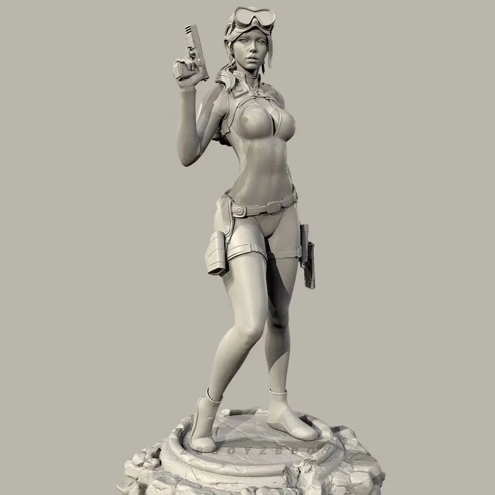 38mm Lara Croft Dive Suit, Resin Model Figure Kit, Unassembled and Unpainted