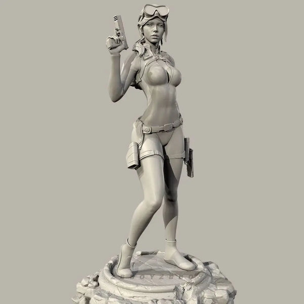 38mm Lara Croft Dive Suit, Resin Model Figure Kit, Unassembled and Unpainted