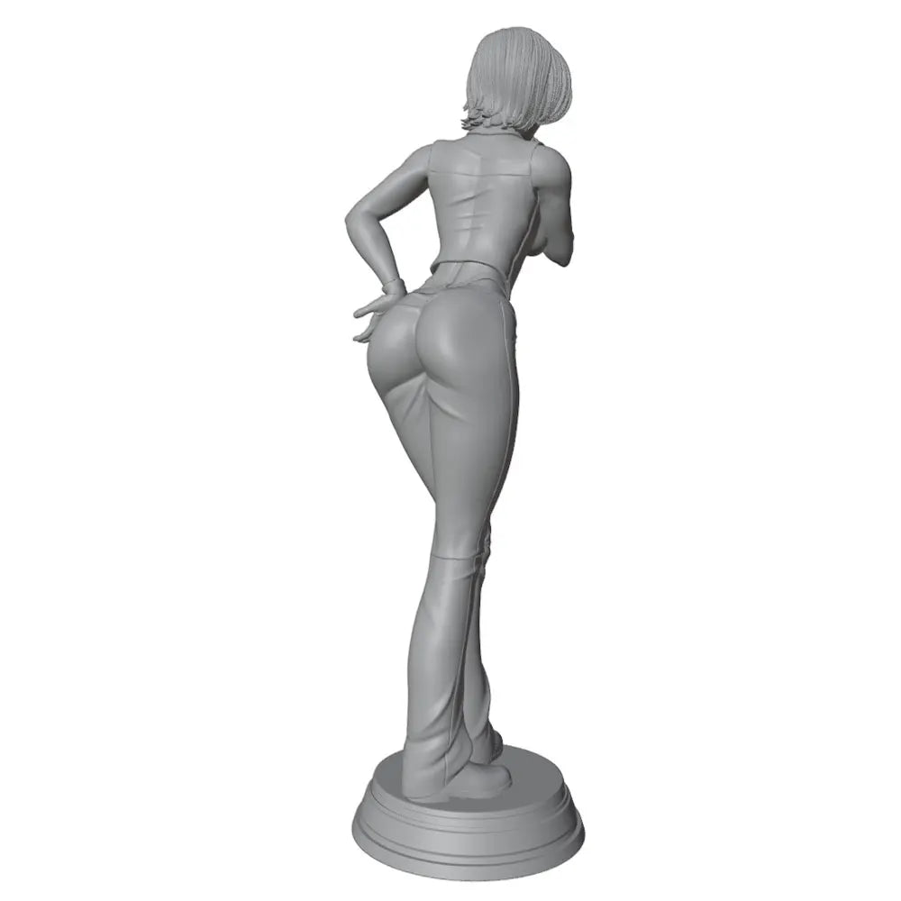 75mm Pin-Up Girl Seated, Resin Model Figure Kit, Unassembled and Unpainted