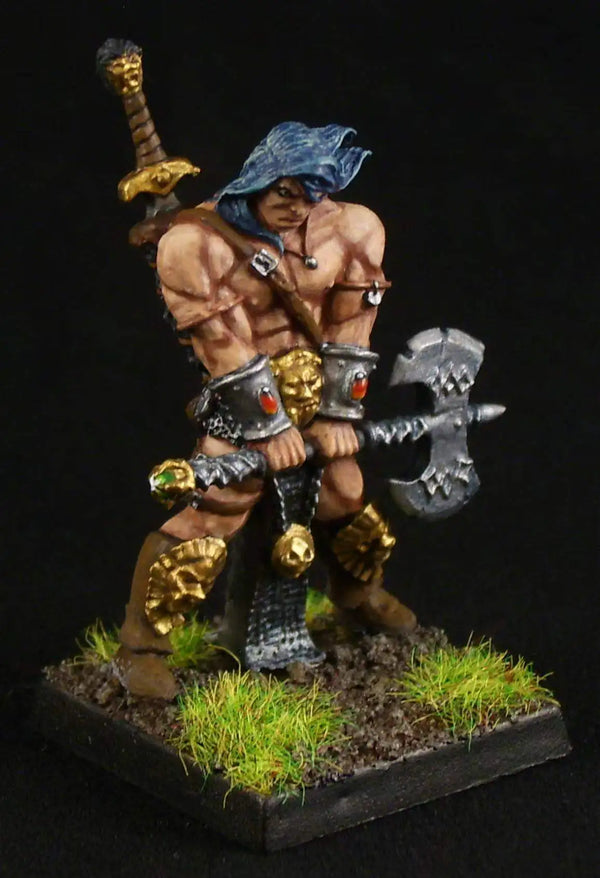 Barbarian Hero, Resin Model Figure Kit, Fantasy Theme, Unassembled and Unpainted