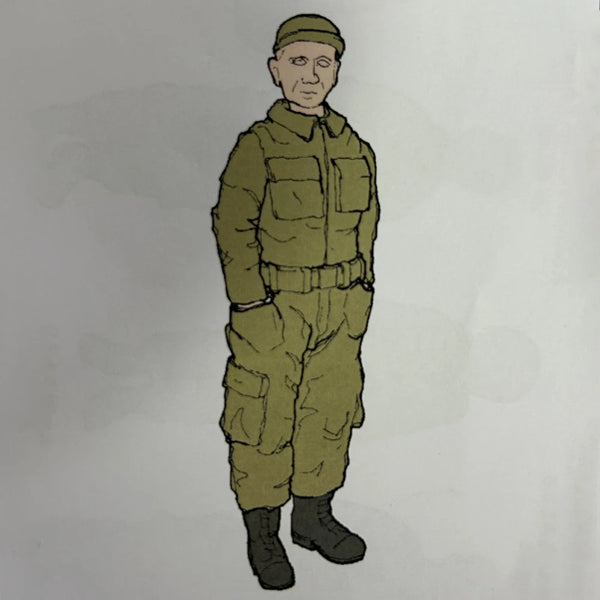 1/32 Cold War USAF Mechanic, Resin Model Figure Kit, Unassembled and Unpainted