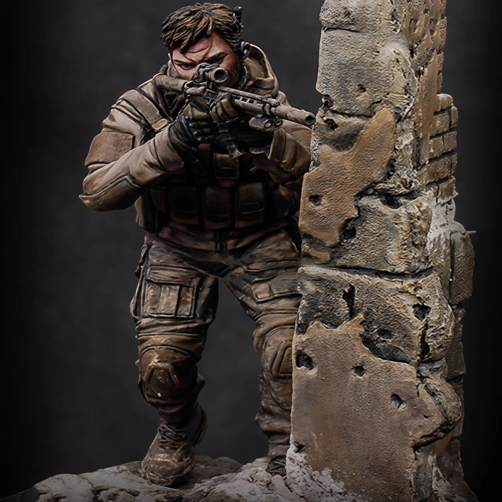 1/24 Modern Tactical Sniper, Resin Model Figure Kit, Unassembled and Unpainted