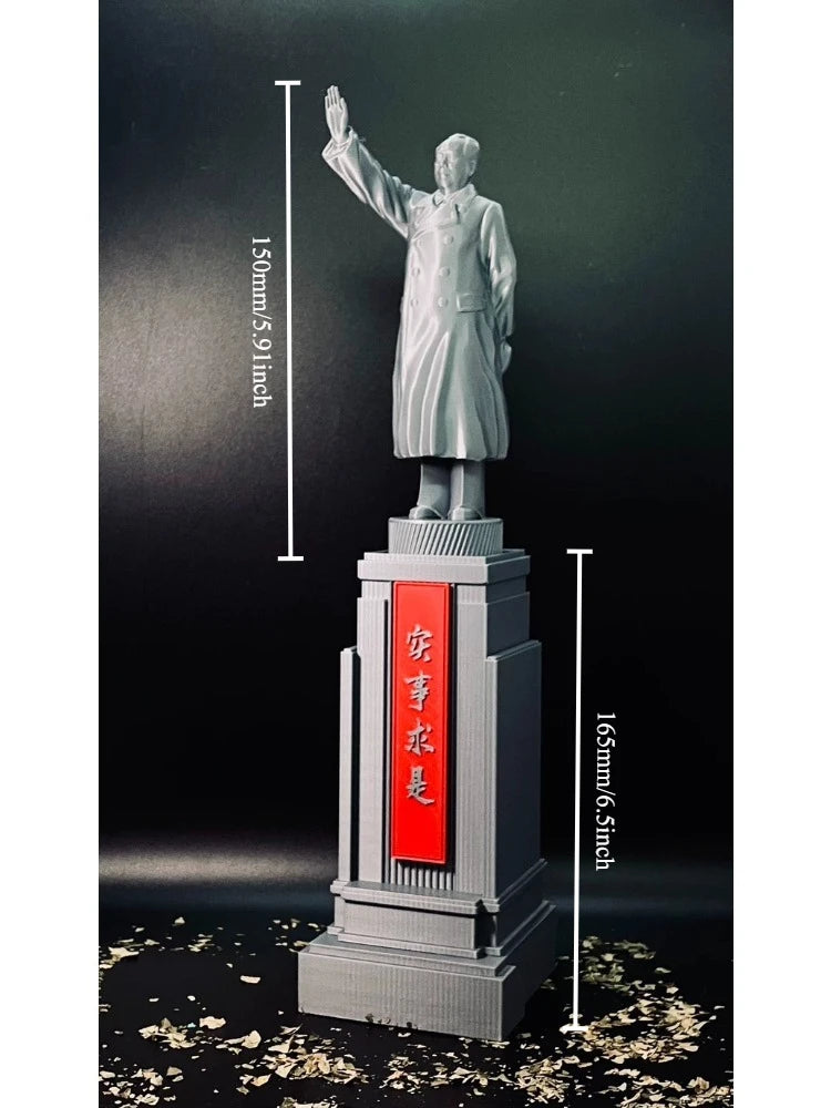 310mm Modern Mao Zedong Red Warrior, Resin Model Figure Kit, Unassembled and Unpainted
