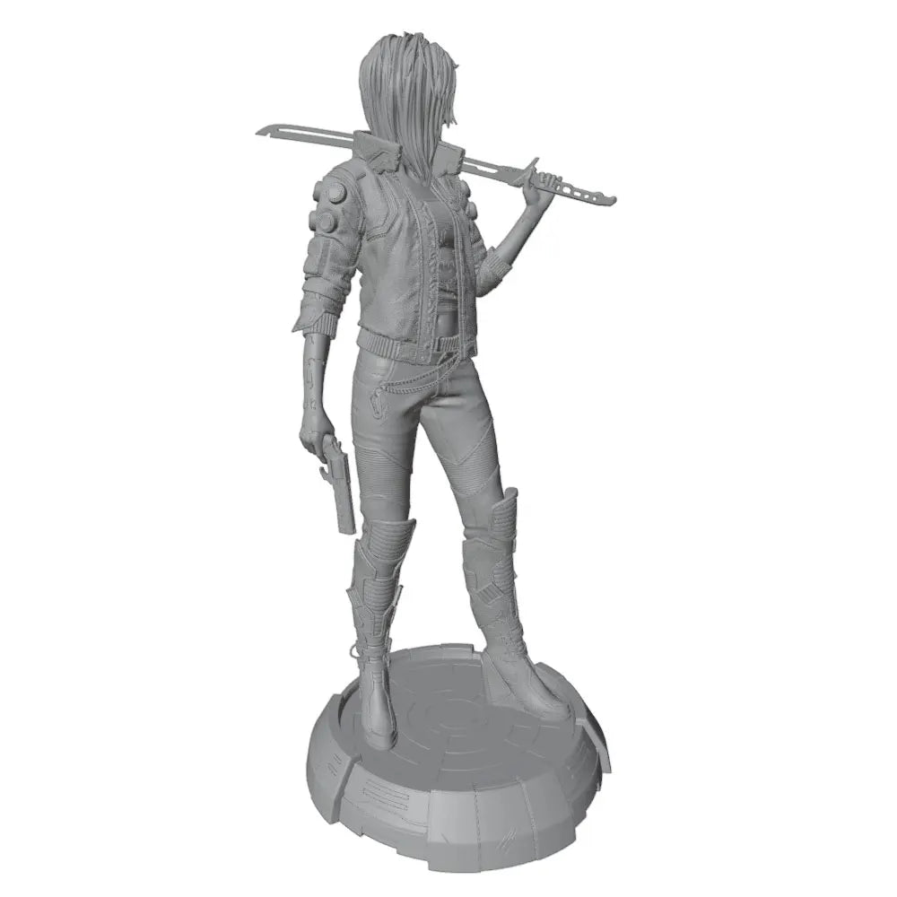 1/24 Tactical Trooper with Rifle, Resin Model Figure Kit, Sci-Fi Theme, Unassembled and Unpainted