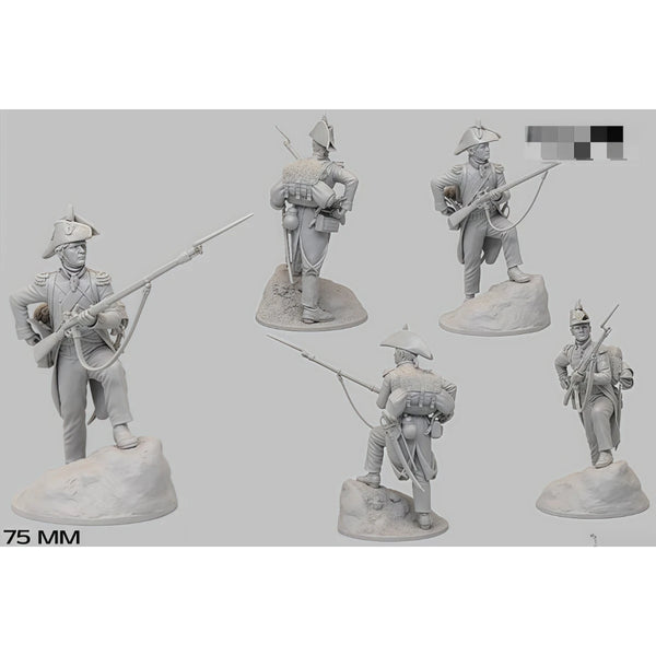 75mm Napoleonic French Grenadier, Resin Model Figure Kit, Unassembled and Unpainted