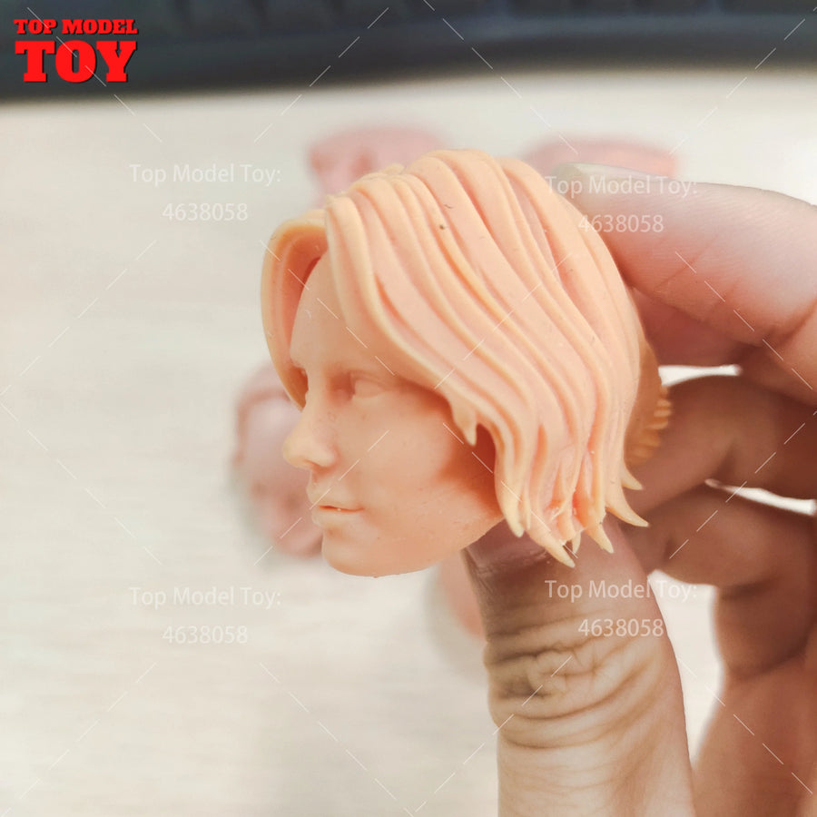 1/6 Scale Generic Portrait Head Sculpts Mixed Male & Female 6-Pack Resin Bust Kit - resin model view 5