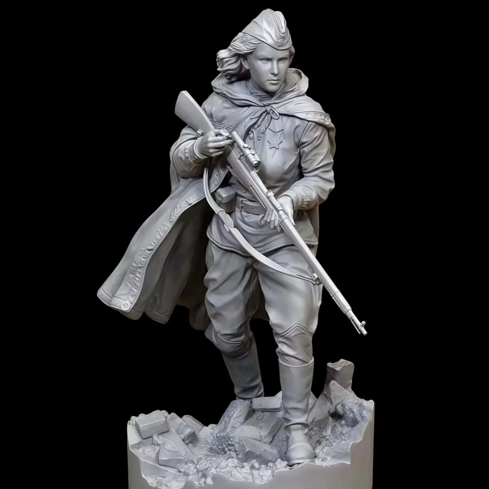 1/16 Warrior in Turban and Flowing Robes, Resin Model Figure Kit, Fantasy Theme, Unassembled and Unpainted