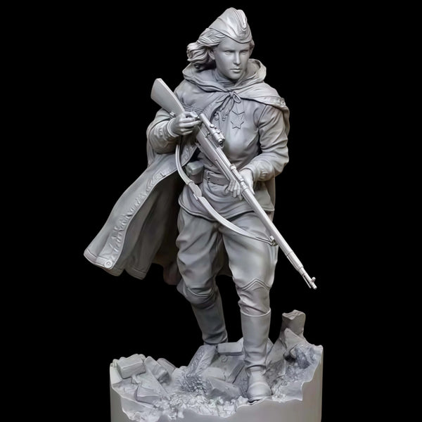 1/16 Warrior in Turban and Flowing Robes, Resin Model Figure Kit, Fantasy Theme, Unassembled and Unpainted