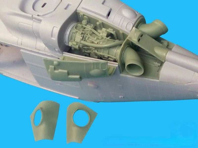 1/48 Cold War Lynx AH-7 Helicopter Engine Conversion Parts, Resin Model Aircraft Kit, Unassembled and Unpainted