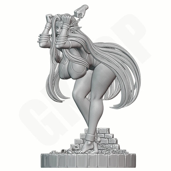 1/24 Elf Woman, Resin Model Figure Kit, Fantasy Theme, Unassembled and Unpainted