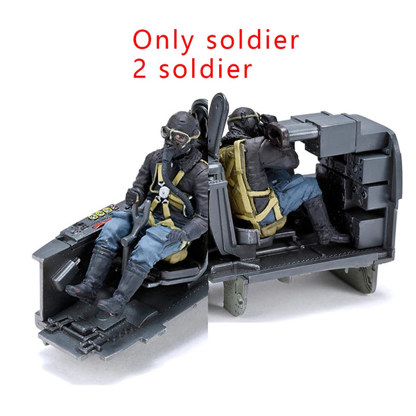 1/32 WWII Allied Pilots, 2 Figures, Resin Model Figure Kit, Unassembled and Unpainted