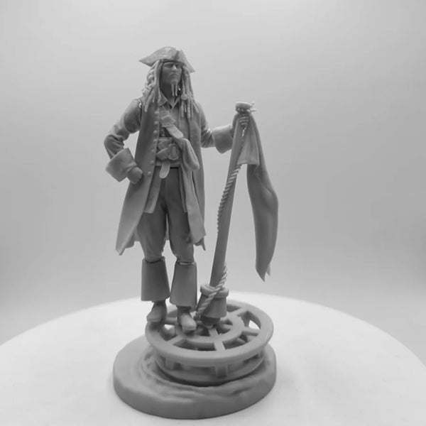 1/24 Historical Pirate Captain, Resin Model Figure Kit, Historical Theme, Unassembled and Unpainted
