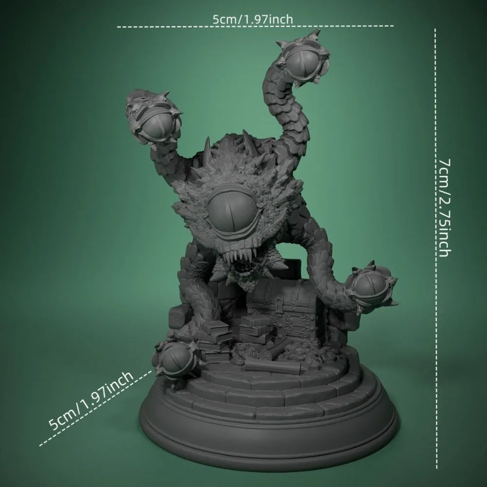 70mm Monster with Tentacles, Resin Model Figure Kit, Fantasy Theme, Unassembled and Unpainted