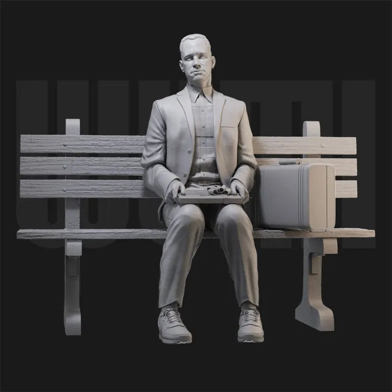 1/18 Modern Forrest Gump, Resin Model Figure Kit, Unassembled and Unpainted