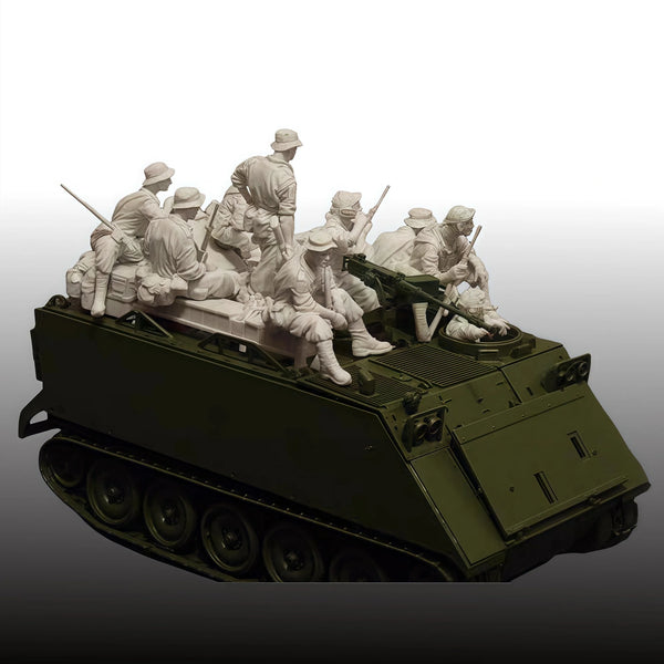 1/35 Modern NATO Soldiers, 10 Figures, Resin Model Diorama Kit, Unassembled and Unpainted