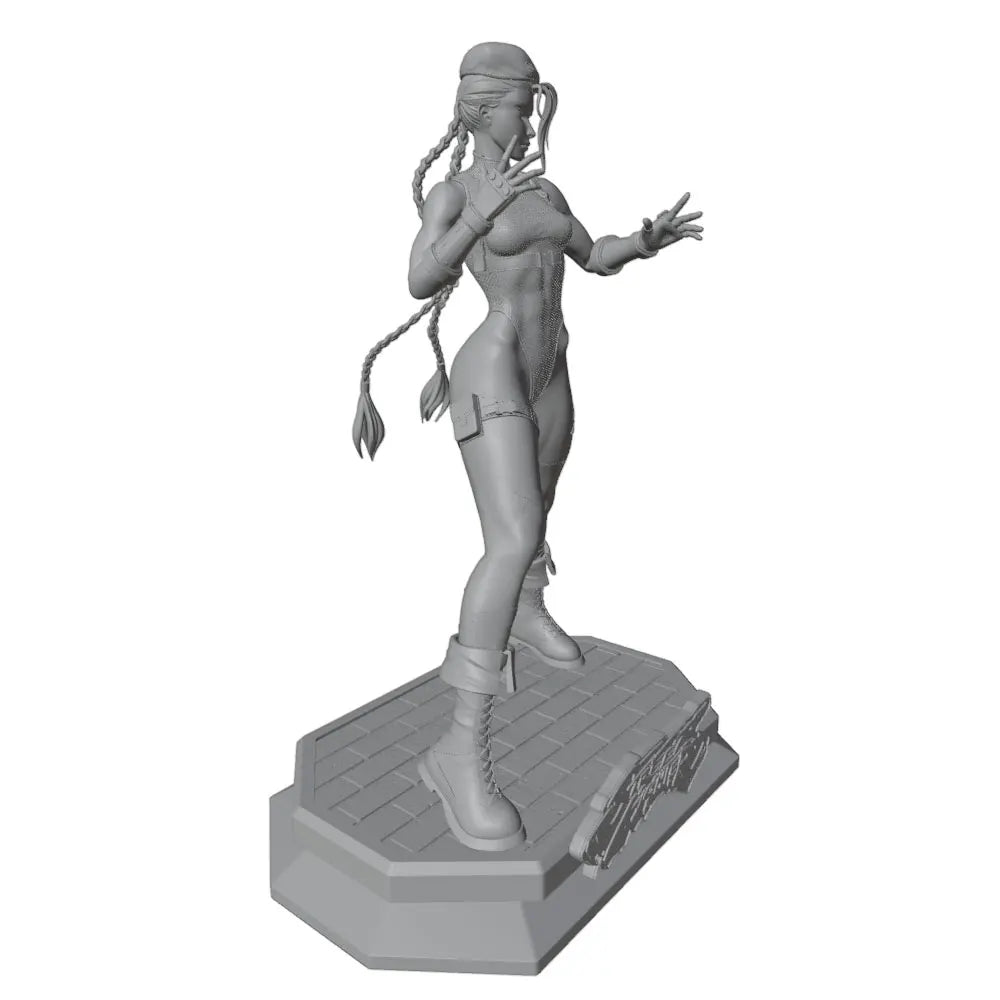 75mm Warrior, Resin Model Figure Kit, Anime Theme, Unassembled and Unpainted