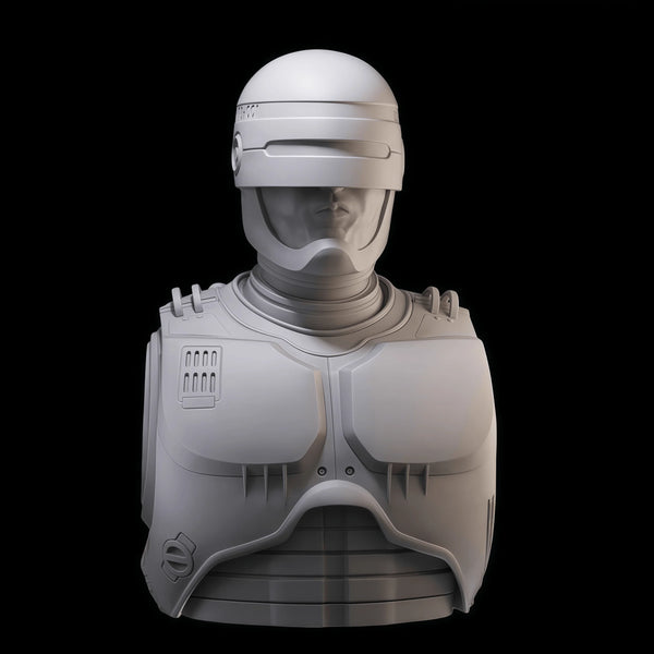 55mm Police Officer, Resin Model Bust Kit, Sci-Fi Theme, Unassembled and Unpainted