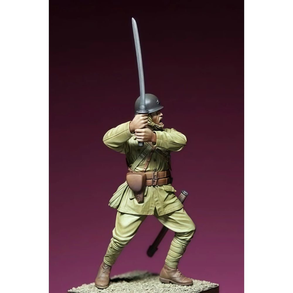75mm WWII Japanese Army Sergeant, Resin Model Figure Kit, Unassembled and Unpainted