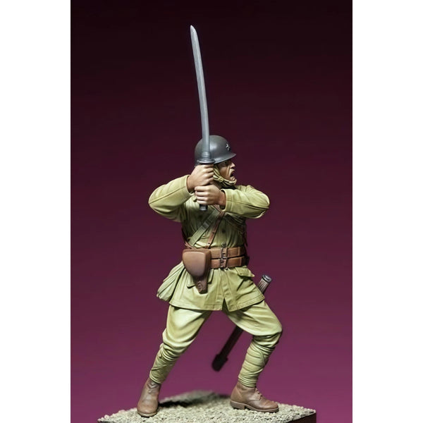 75mm WWII Japanese Army Sergeant, Resin Model Figure Kit, Unassembled and Unpainted
