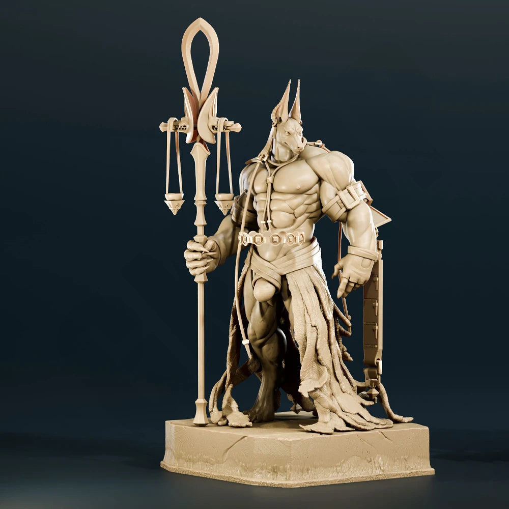 1/24 Anubis Warrior, Resin Model Figure Kit, Mythology Theme, Unassembled and Unpainted