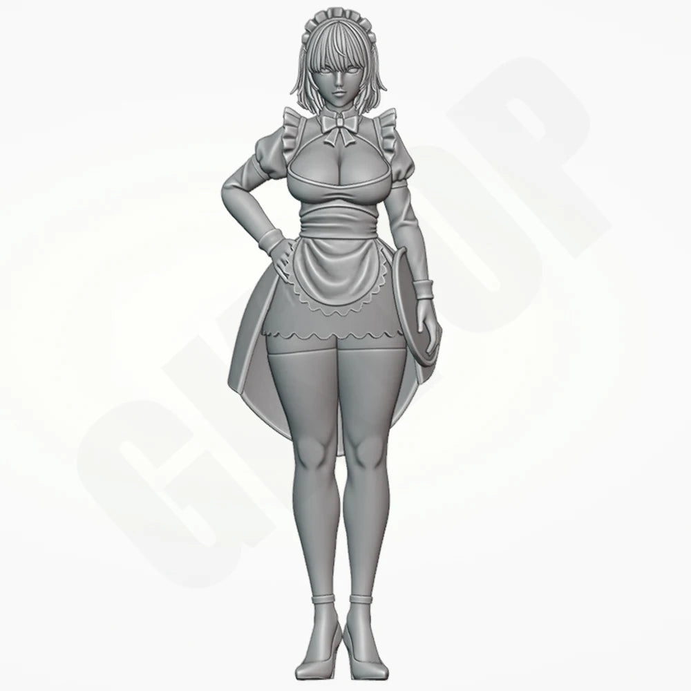 Maid Sister, Resin Model Figure Kit, Anime Theme, Unassembled and Unpainted
