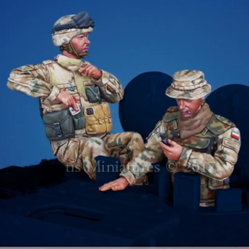 1/35 Modern Polish Armed Forces Soldier, Resin Model Figure Kit, Unassembled and Unpainted
