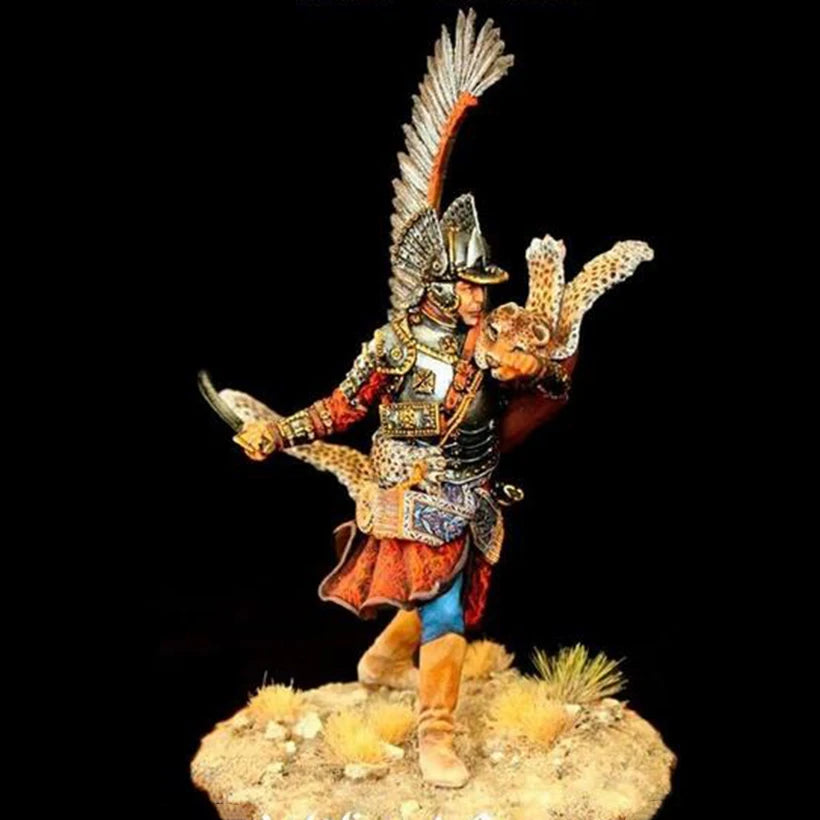 1/24 Asian-Inspired Winged Warrior, 3 Figures, Resin Model Figure Kit, Fantasy Theme, Unassembled and Unpainted
