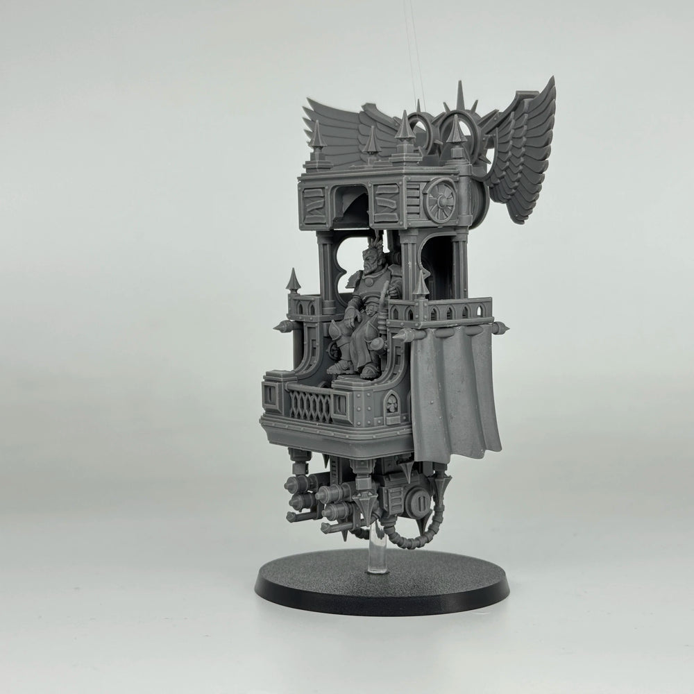28mm Vodalites Flying Throne, 6 Figures, Resin Model Figure Kit, Fantasy Theme, Unassembled and Unpainted