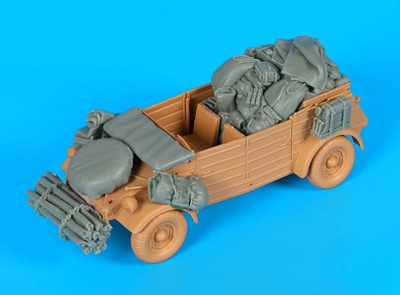 1/35 WWII German Afrika Korps Transport, Resin Model Accessory Kit, Unpainted