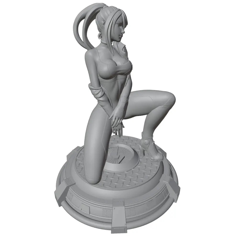 1/24 1/24 Sci-Fi Pin-Up, Resin Model Figure Kit, Unassembled and Unpainted