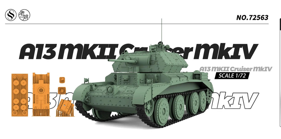 British A13 MKII Cruiser Mkiv Light Tank  SS563 1/56 1/72 1/100 15Mm Wargaming 28Mm Military Model Kit