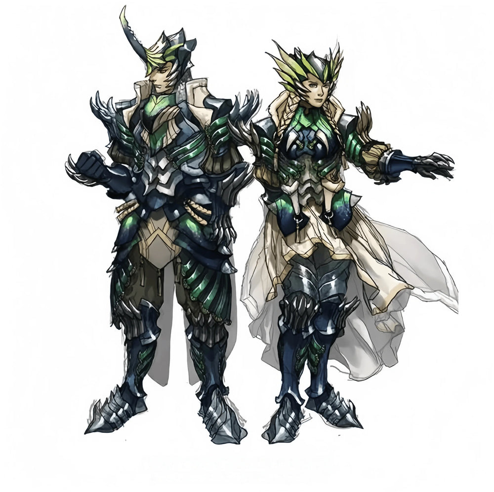 38mm Dark Fantasy Assassin Duo, 2 Figures, Resin Model Figure Kit, Fantasy Theme, Unassembled and Unpainted