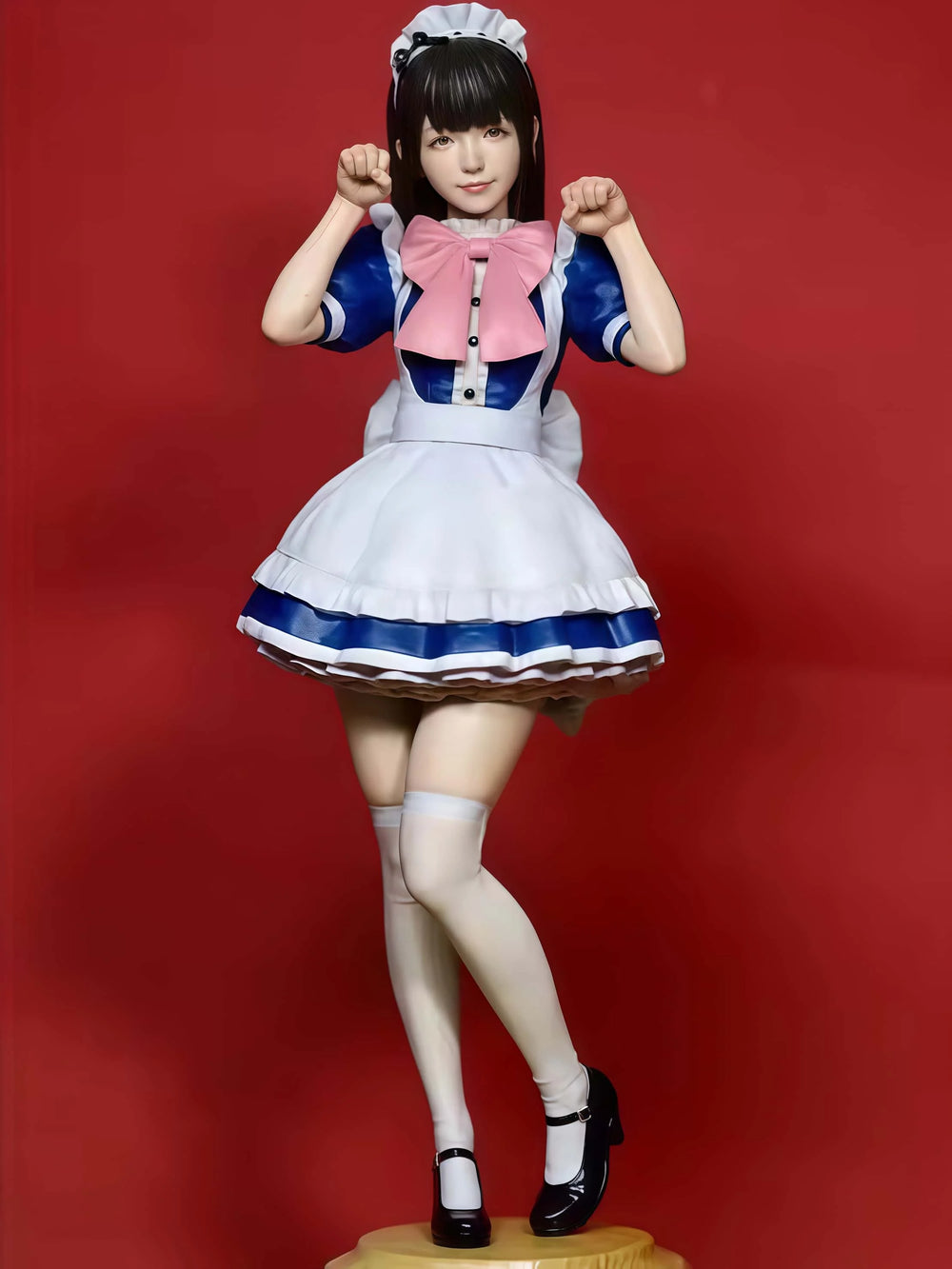 1/12 Maid Adjusting Headpiece, Resin Model Figure Kit, Anime Theme, Unassembled and Unpainted